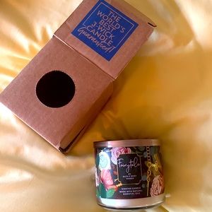 Limited edition Bath & body works brand new Fairytale 3 wick candle NWT